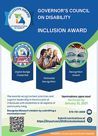 governor's council on disability inclusion award