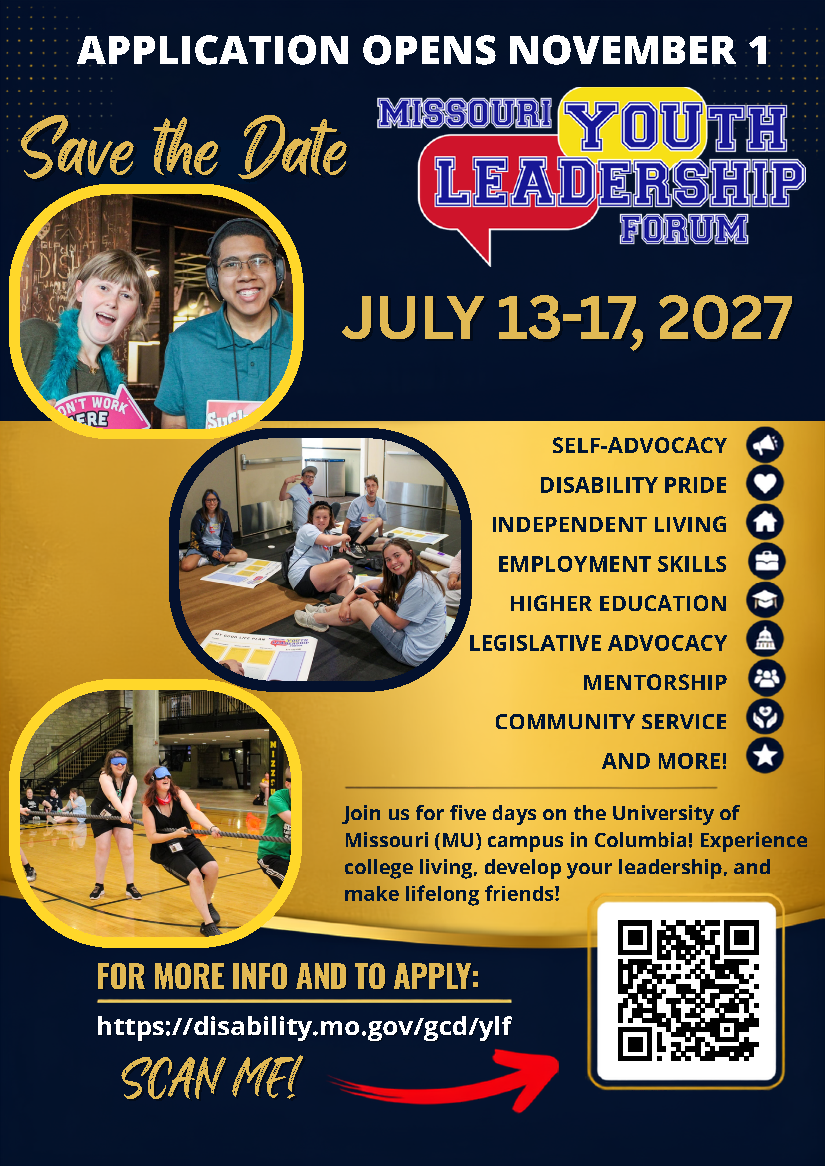 2027 MO-YLF Application Deadline March 15, 2026