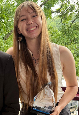 Arabel Standingbear, winner of 2024 Youth Leadership Award.