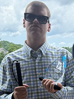 Luke McKeon, winner of 2025 Youth Leadership Award.